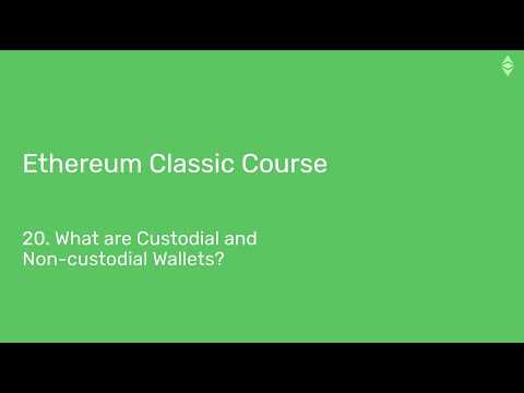 Ethereum Classic Course: 20. What Are Custodial and Non custodial Wallets?